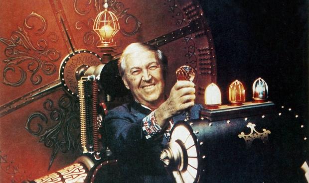 George Pal seated in The Time Machine